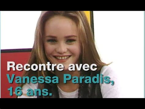 vanessa paradis young|Rencontre avec Vanessa Paradis, 16 ans.